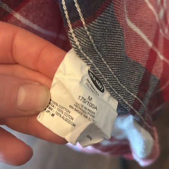 Red Old Navy Flannel - Picture 5 of 5